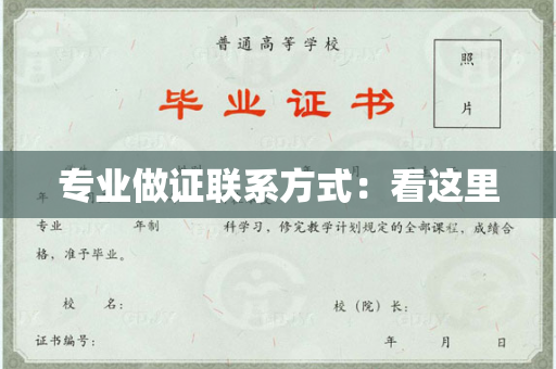 专业做证联系方式：看这里